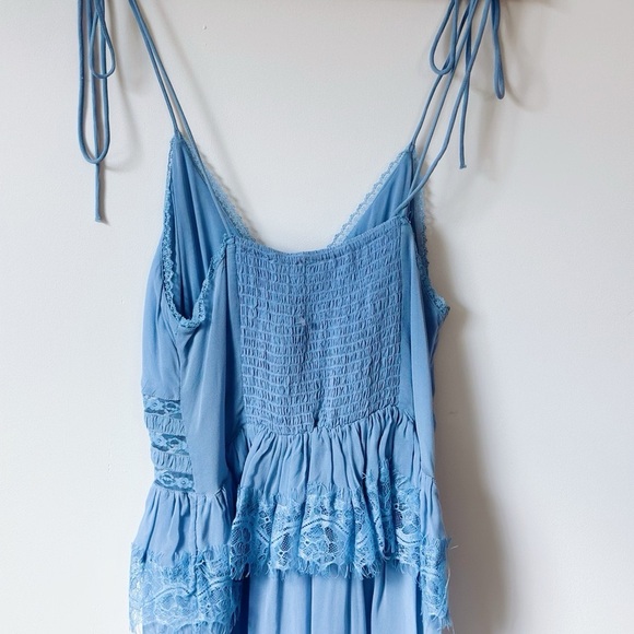 Free People Intimately x Revolve Kiki Slip in Chambray Blue - Picture 8 of 10